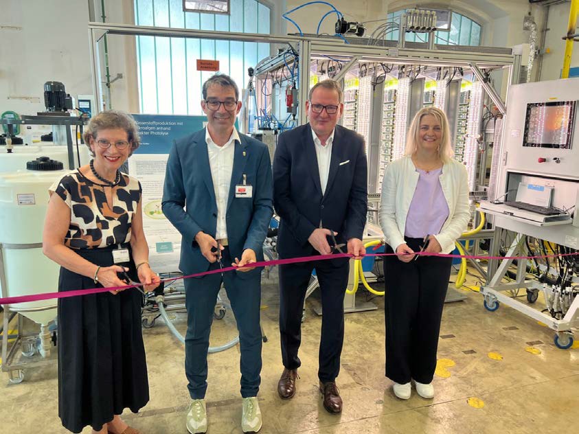 Demonstrationsbetrieb der SmartBioH2-Bioraffinerie bei Evonik in Rheinfelden.