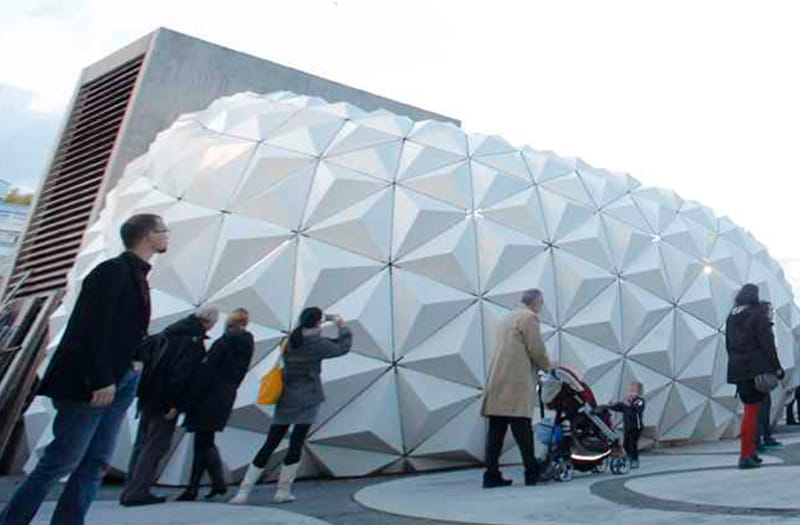 Biokunststofffassade