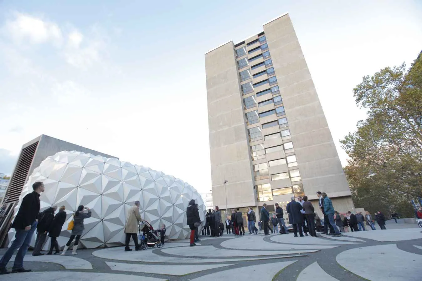 Mock-up auf dem Campus der Universität Stuttgart.